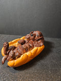 Hot Dog 🌭🐶 | Dachshund Hot Dog Sculpture – 20cm