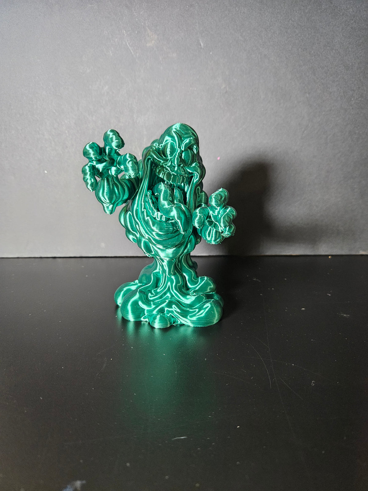 Slimer – 14cm Green Silk Sculpture