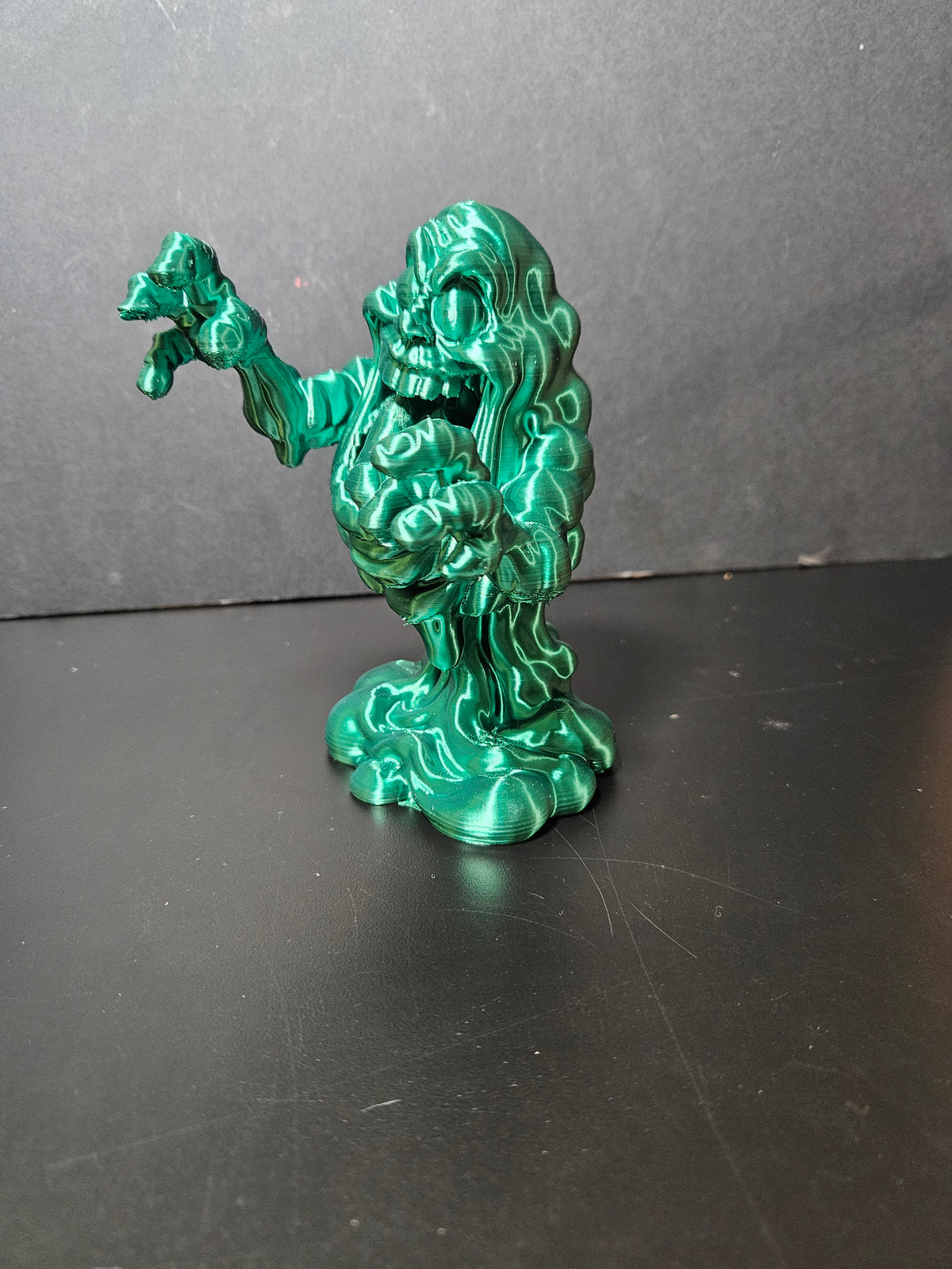 Slimer – 14cm Green Silk Sculpture
