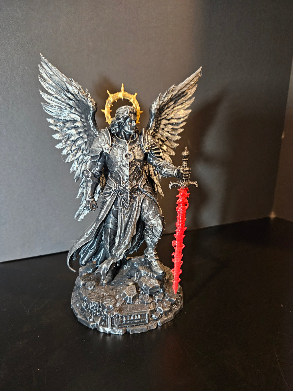 Michael Burning Sword Sculpture
