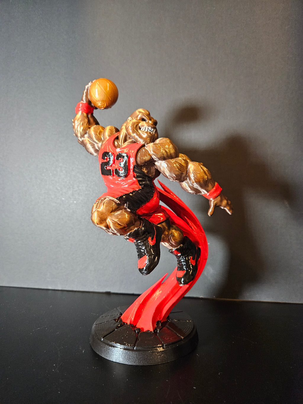Slam Dunk Gorilla Sculpture