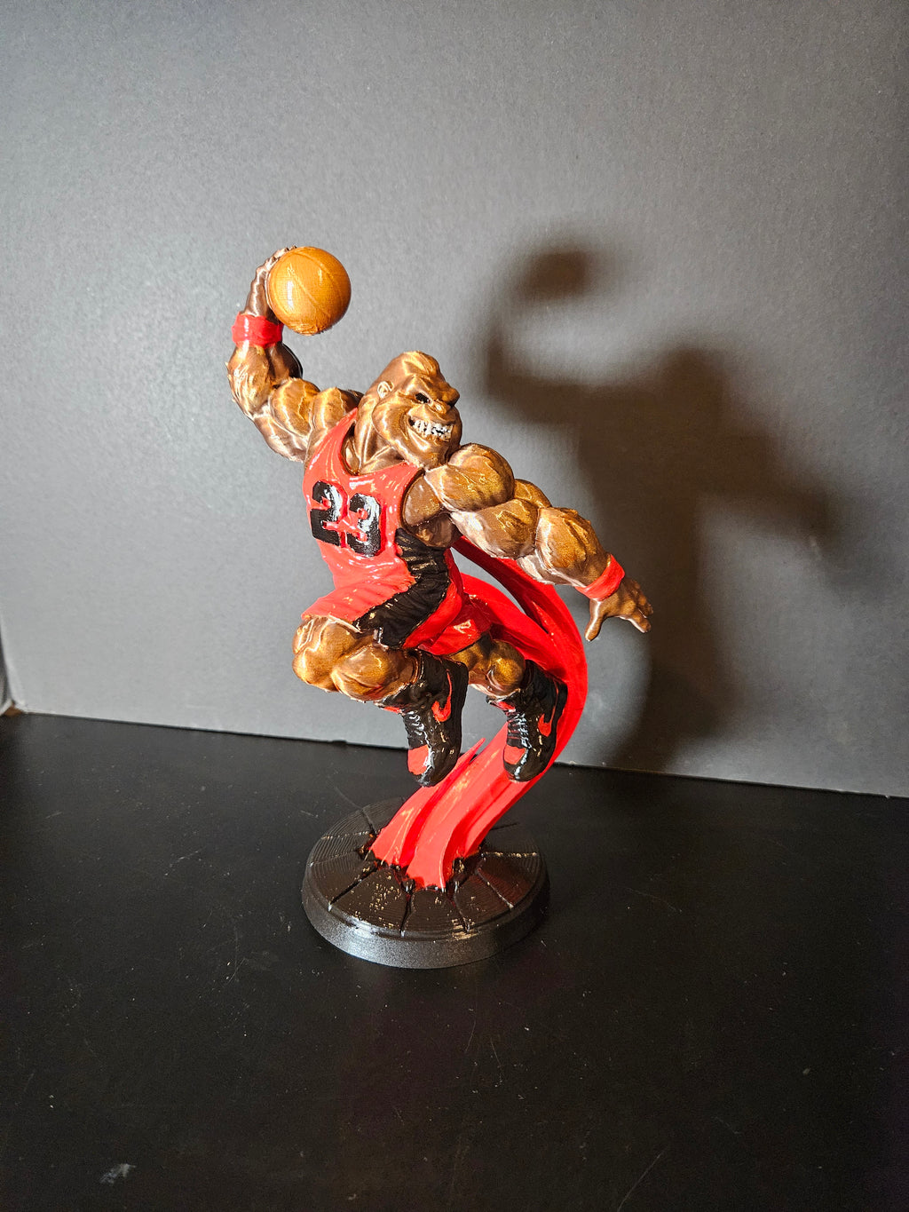 Slam Dunk Gorilla Sculpture
