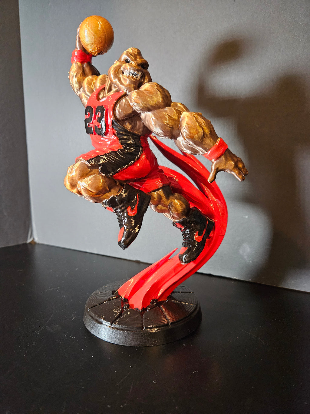 Slam Dunk Gorilla Sculpture
