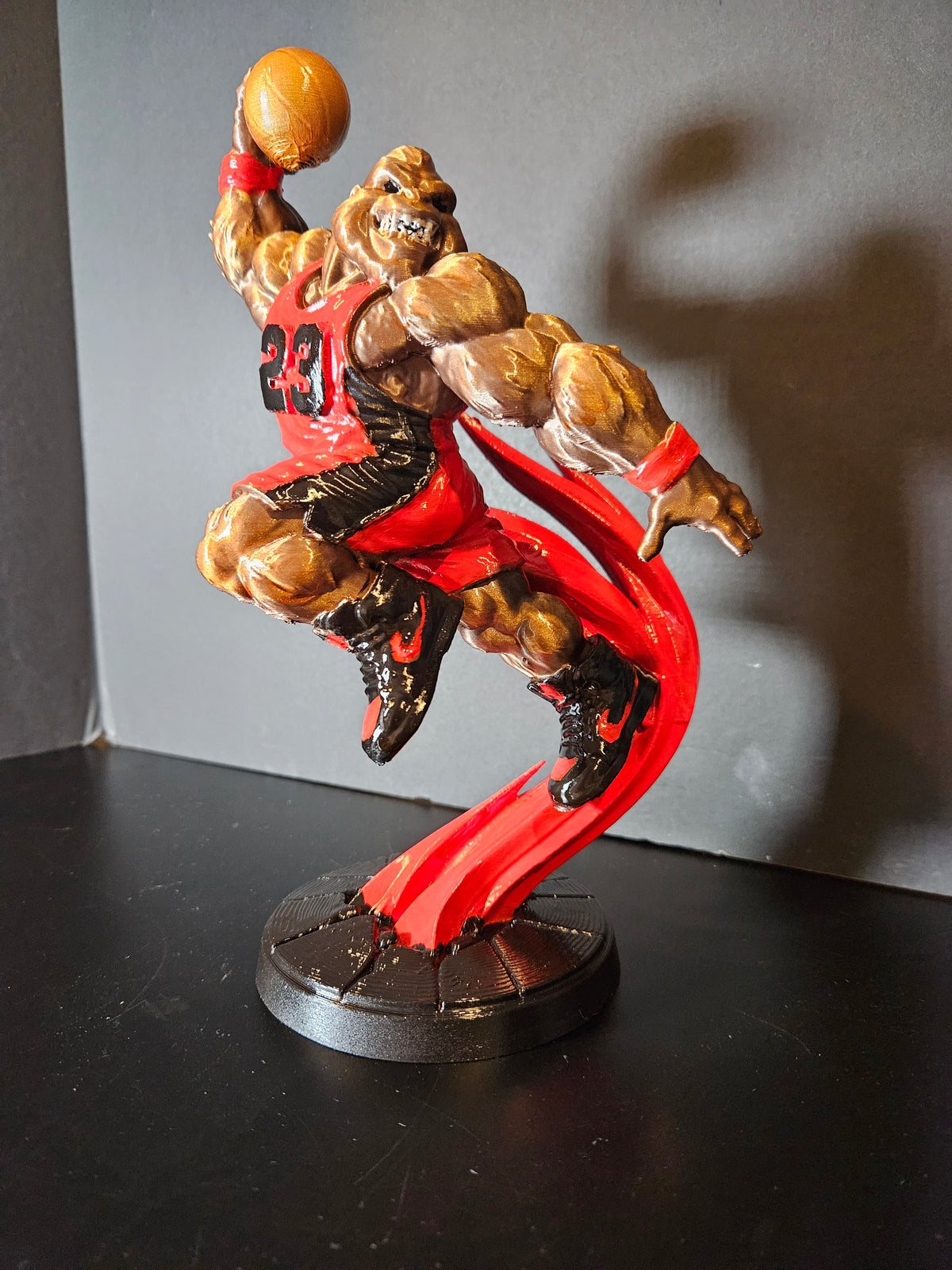 Slam Dunk Gorilla Sculpture