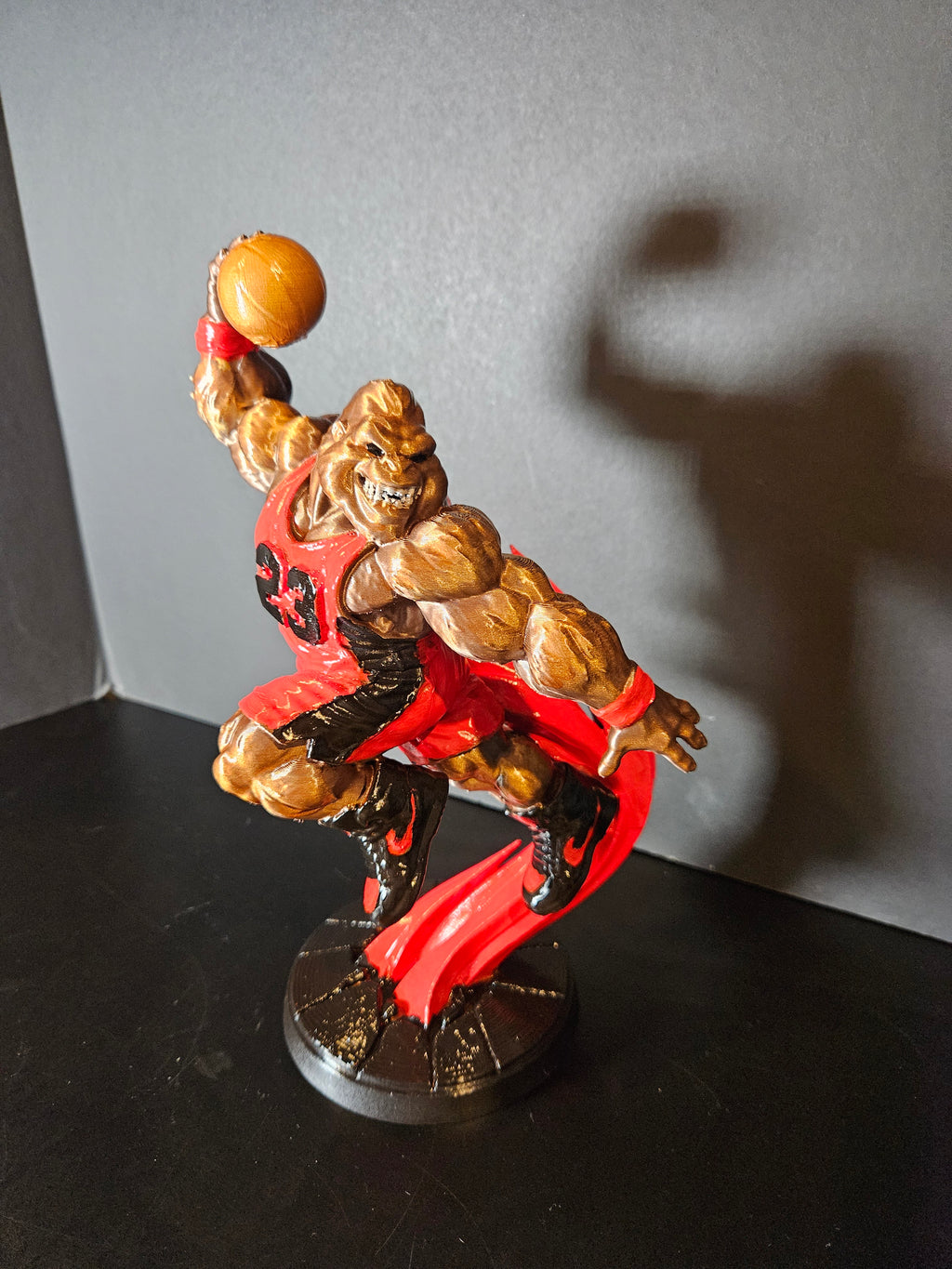 Slam Dunk Gorilla Sculpture
