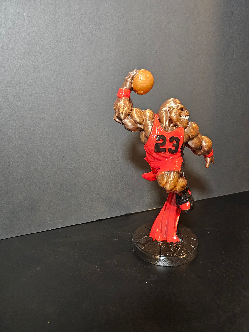 Slam Dunk Gorilla Sculpture