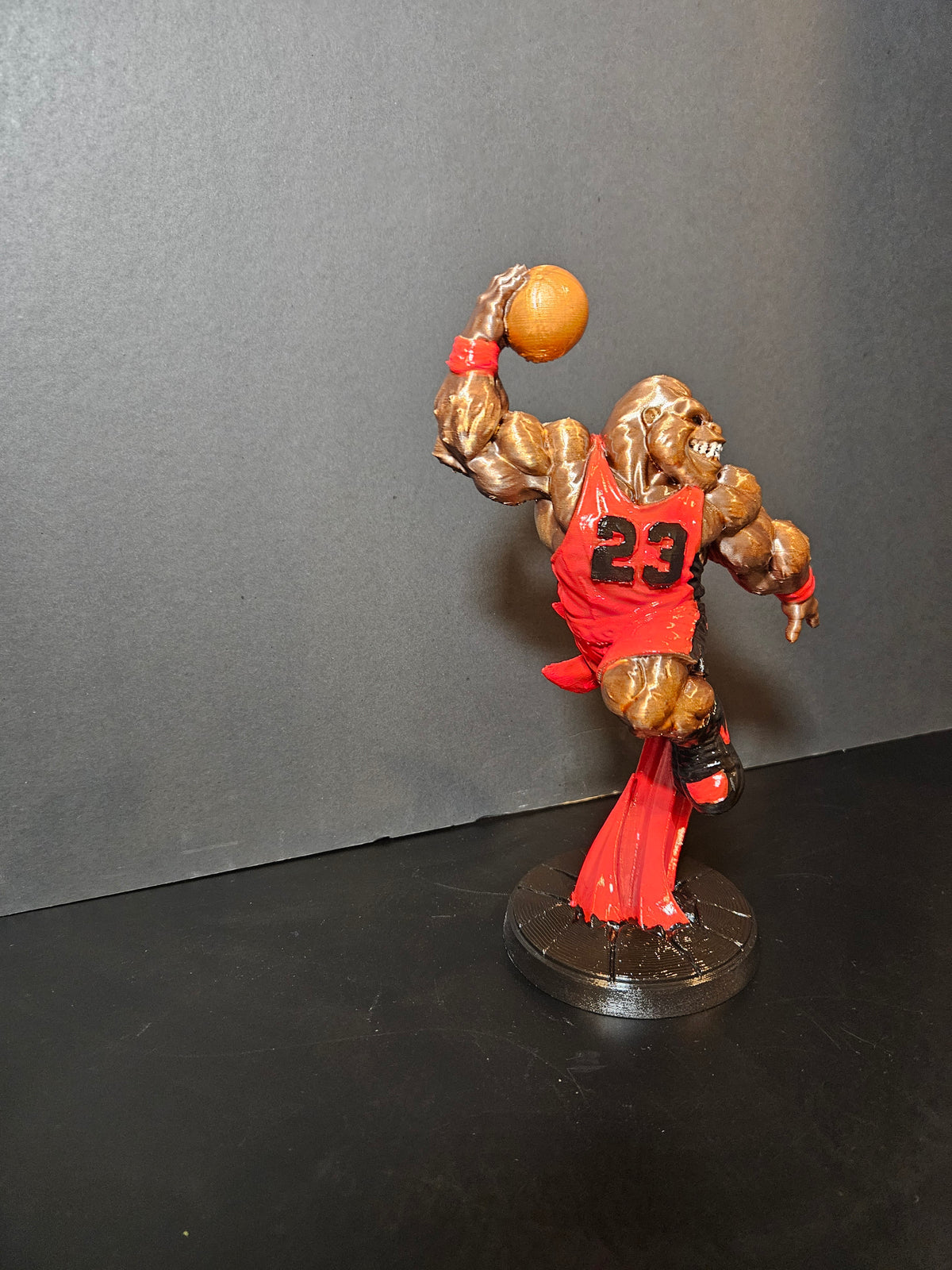 Slam Dunk Gorilla Sculpture