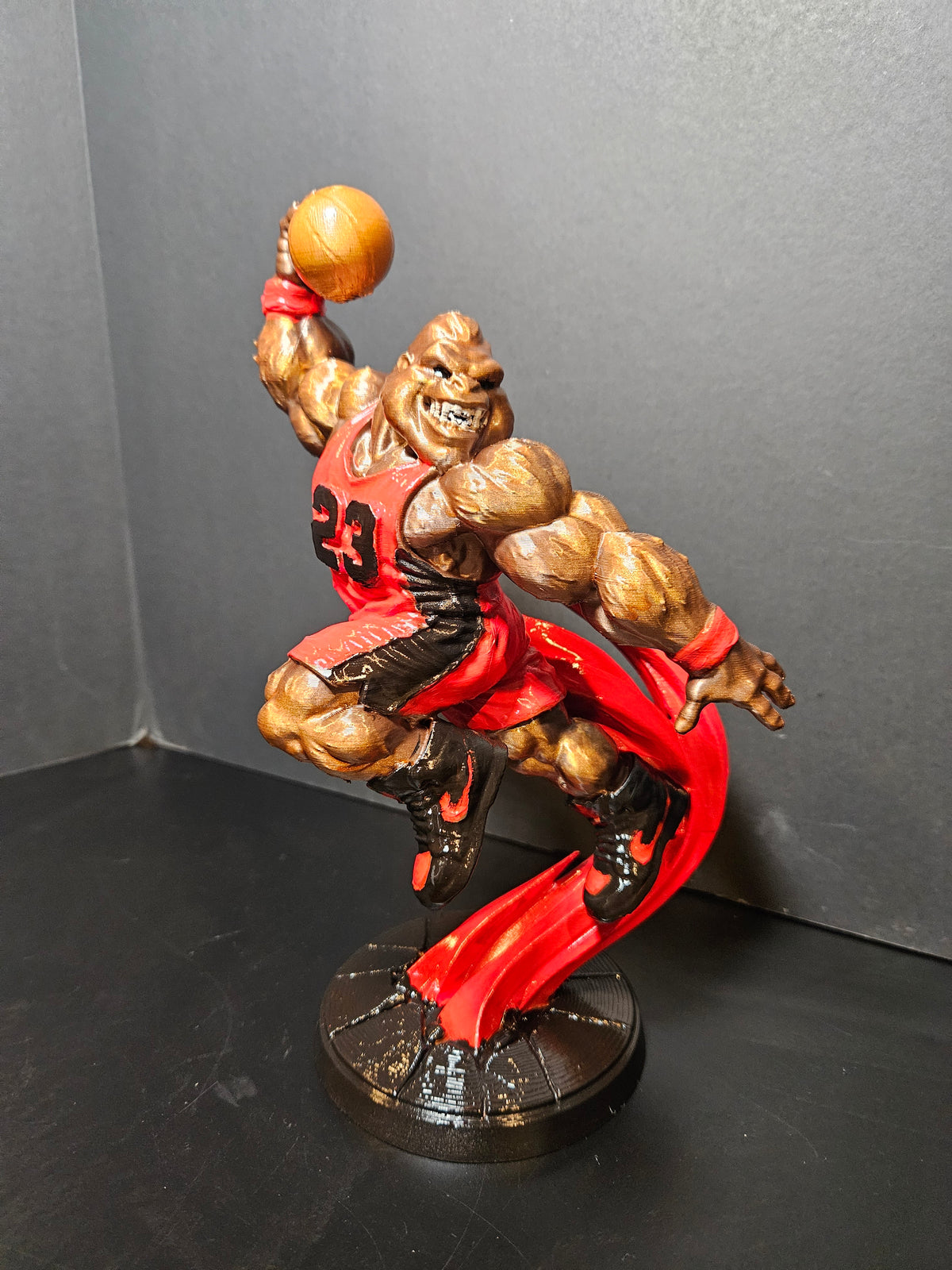 Slam Dunk Gorilla Sculpture