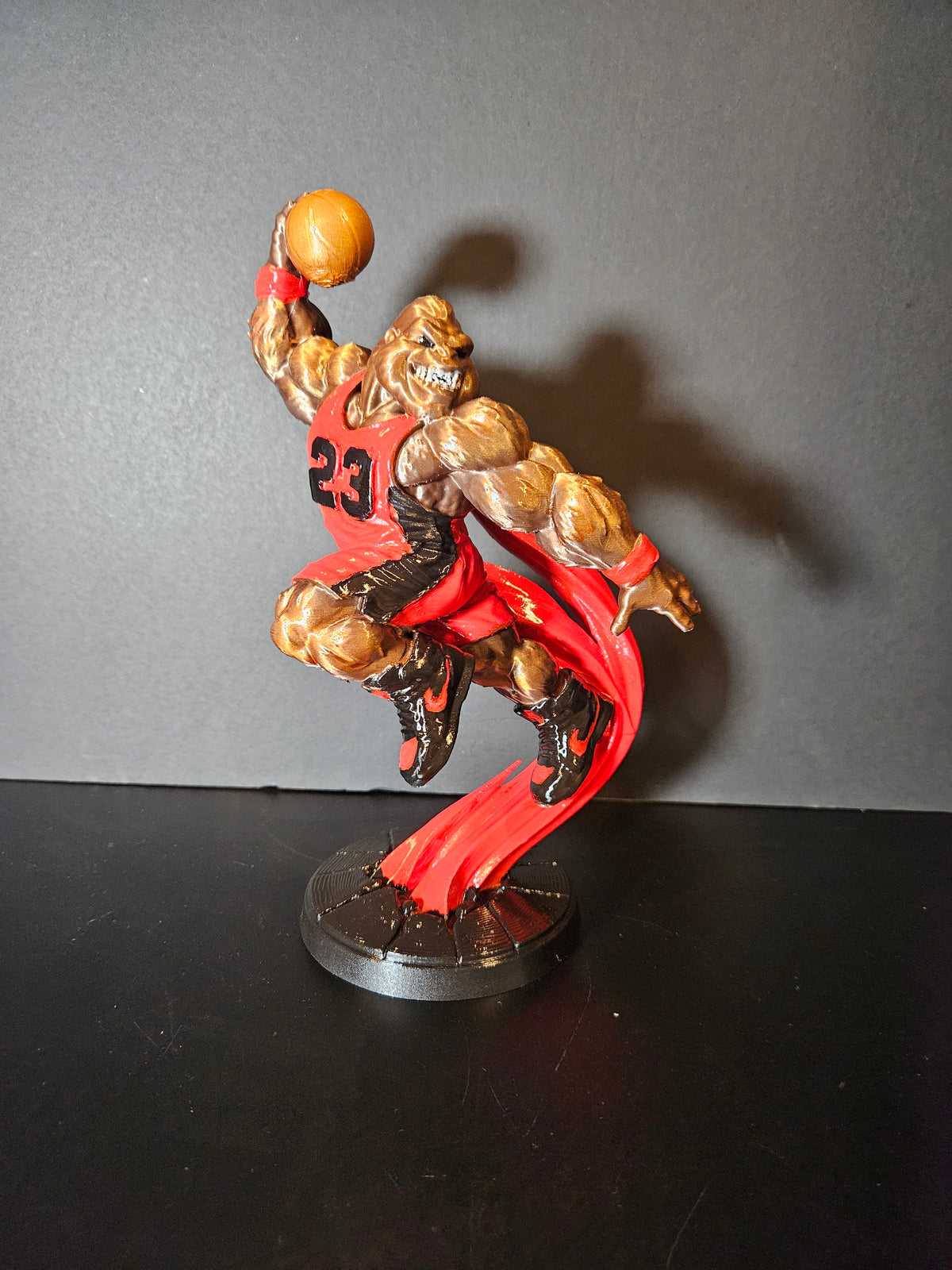 Slam Dunk Gorilla Sculpture