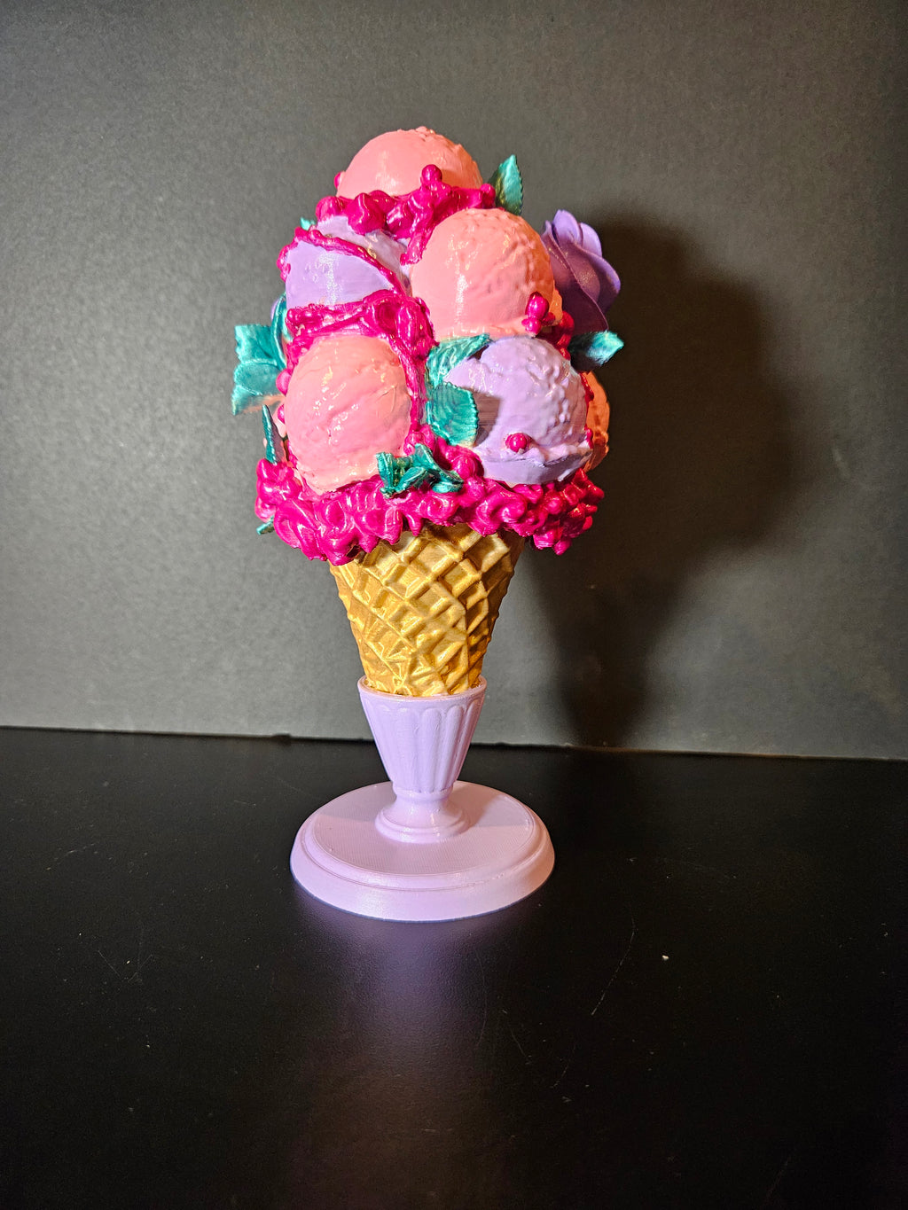 Sweet Bloom Ice Cream Sculpture