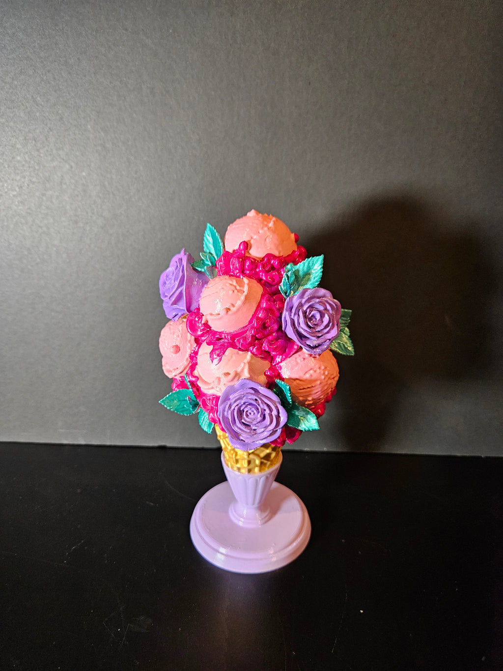 Sweet Bloom Ice Cream Sculpture