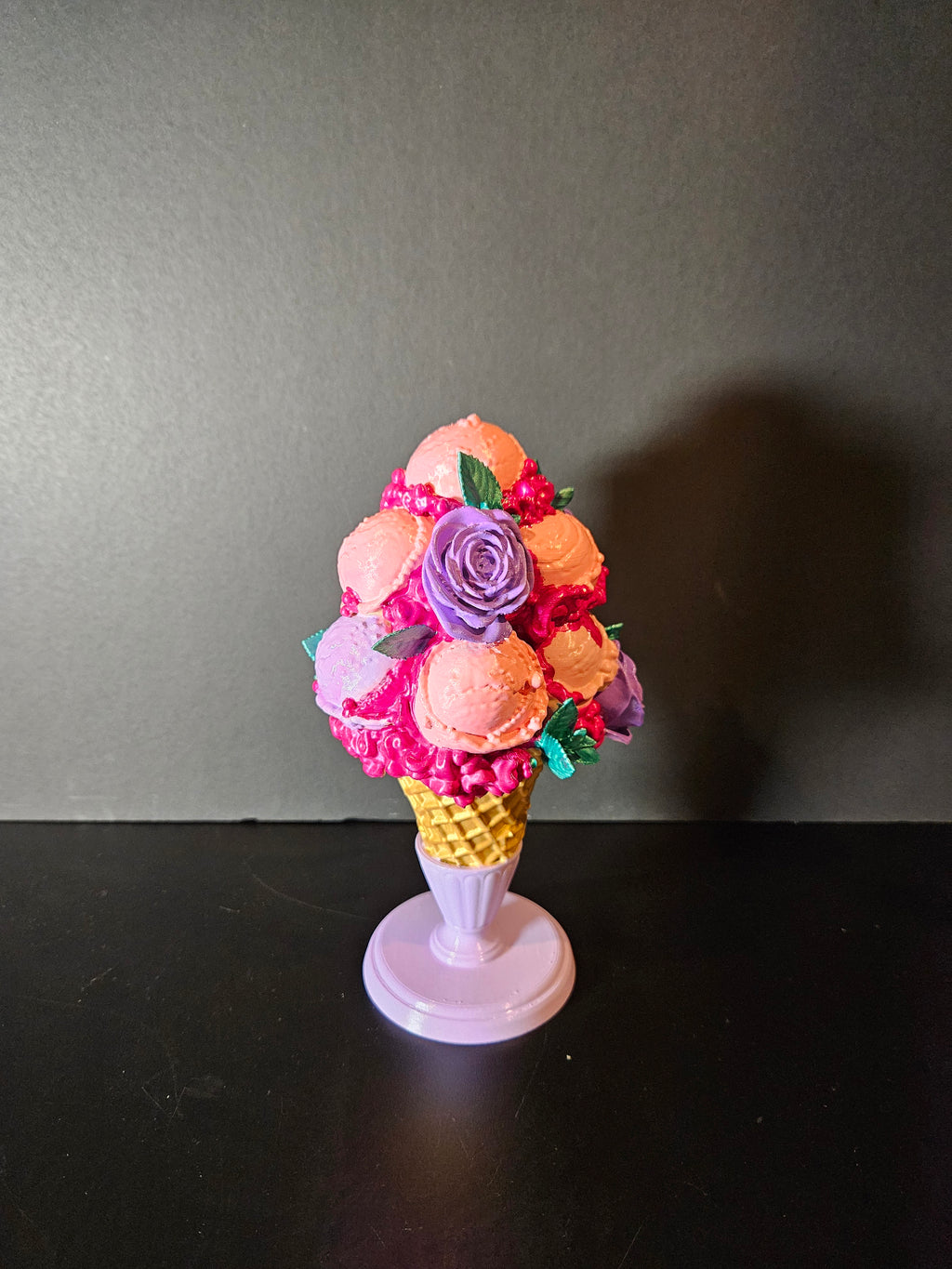 Sweet Bloom Ice Cream Sculpture