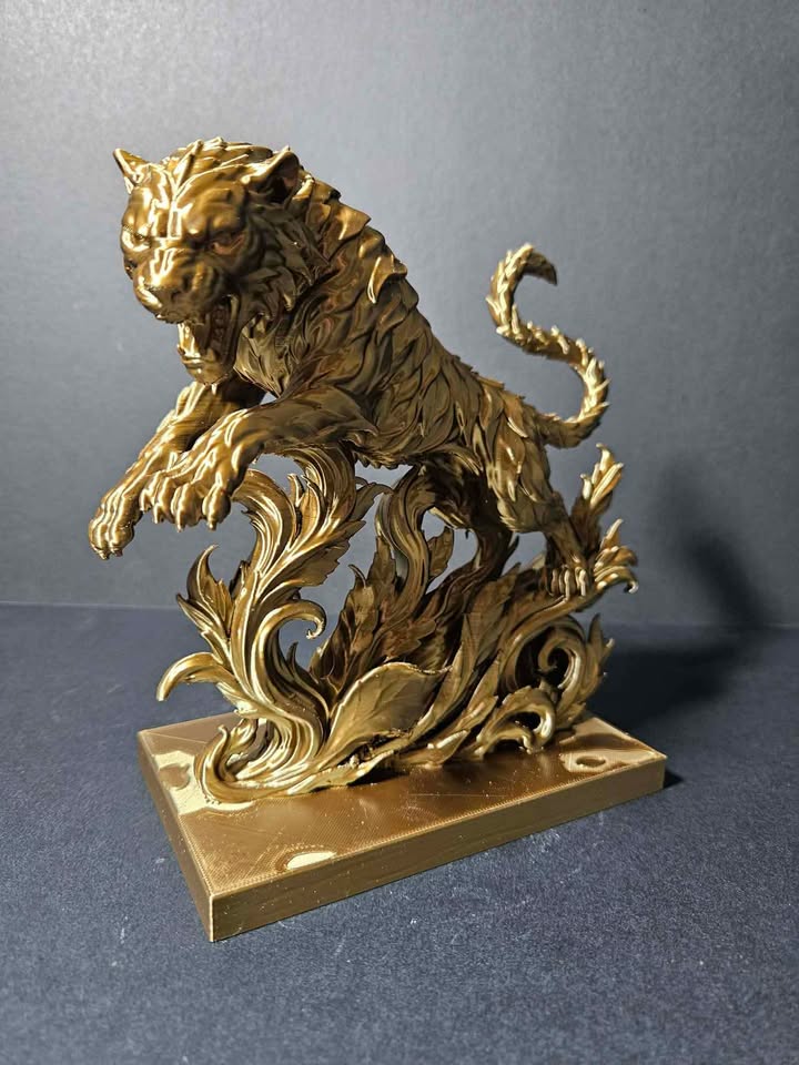 Abstract Tiger – 20cm Height – $55