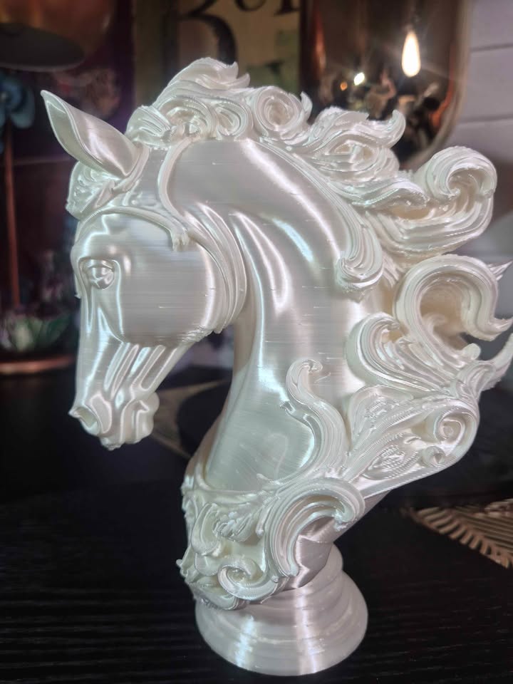Moonlight Mare | Pearl White Horse Sculpture 20cm