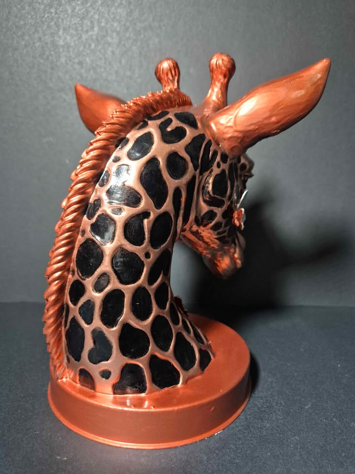 Butterfly Giraffe Bust | Premium Decorative Sculpture