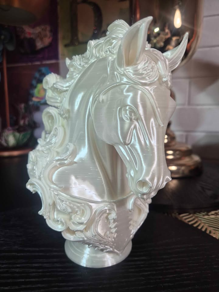 Moonlight Mare | Pearl White Horse Sculpture 20cm