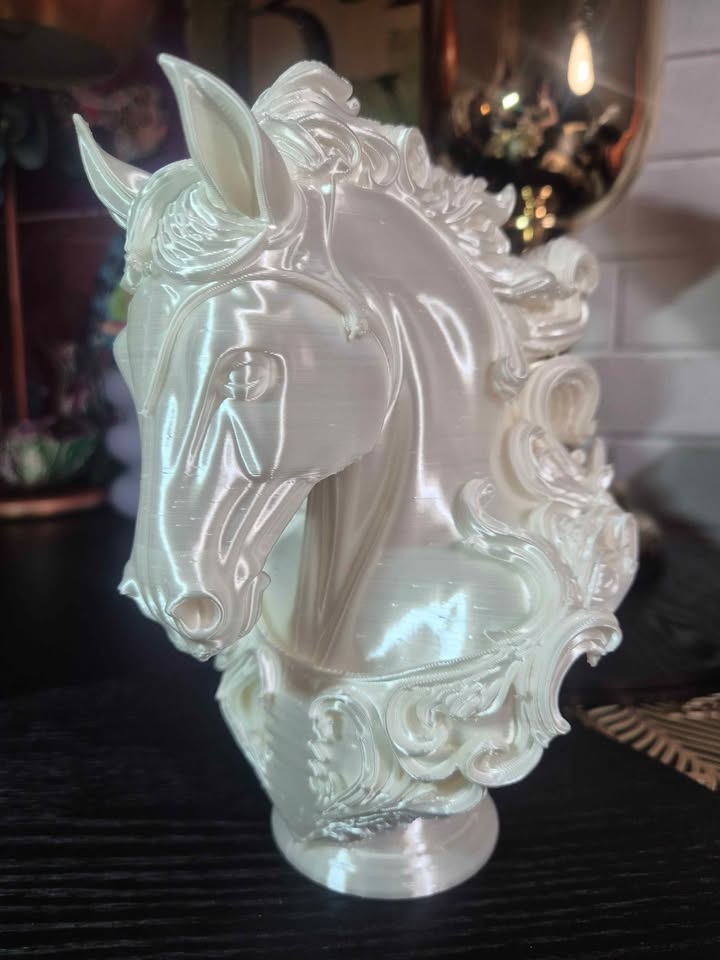 Moonlight Mare | Pearl White Horse Sculpture 20cm