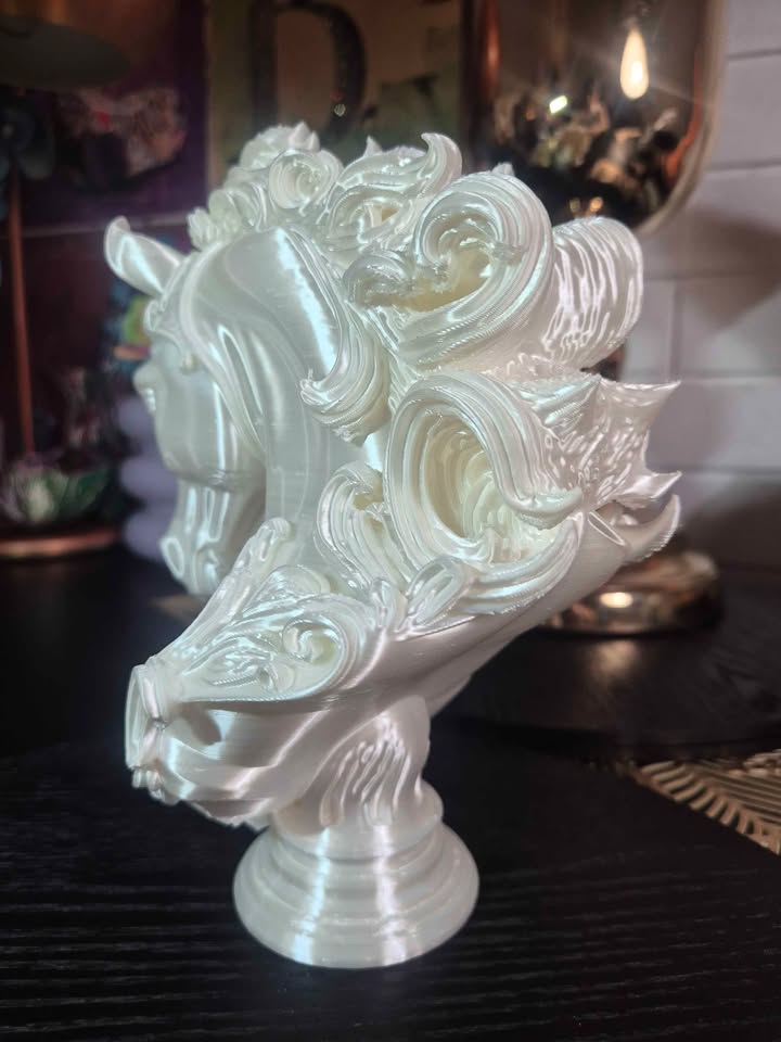 Moonlight Mare | Pearl White Horse Sculpture 20cm