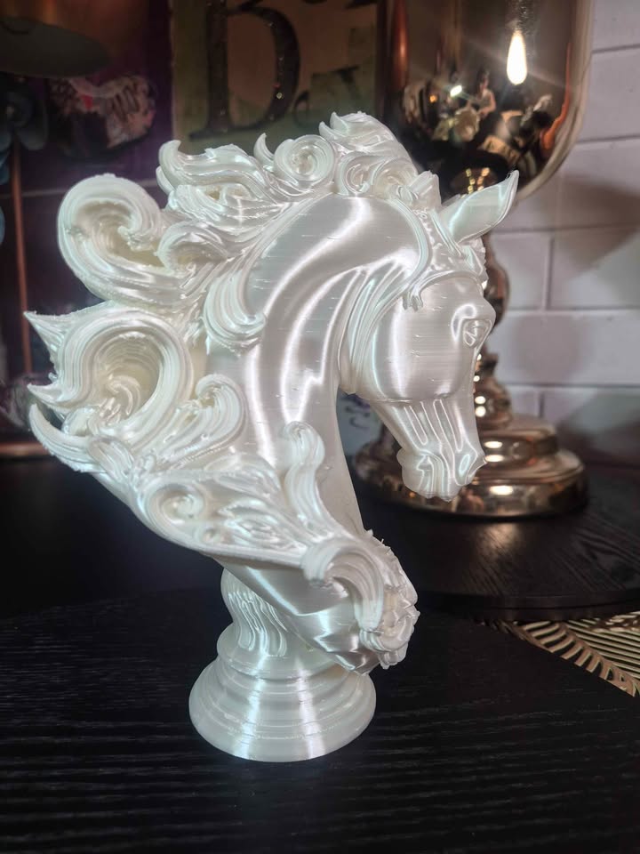 Moonlight Mare | Pearl White Horse Sculpture 20cm