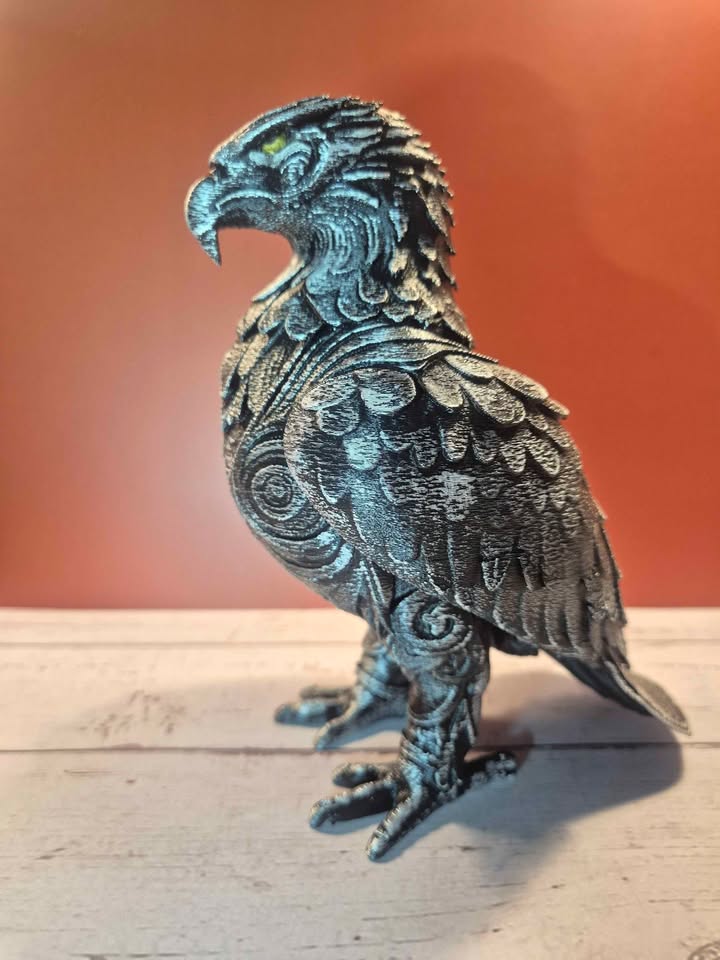 The Iron Watcher Eagle Sculpture - 18cm