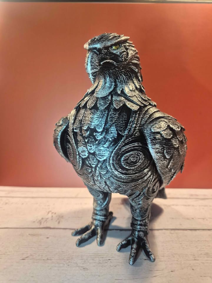 The Iron Watcher Eagle Sculpture - 18cm