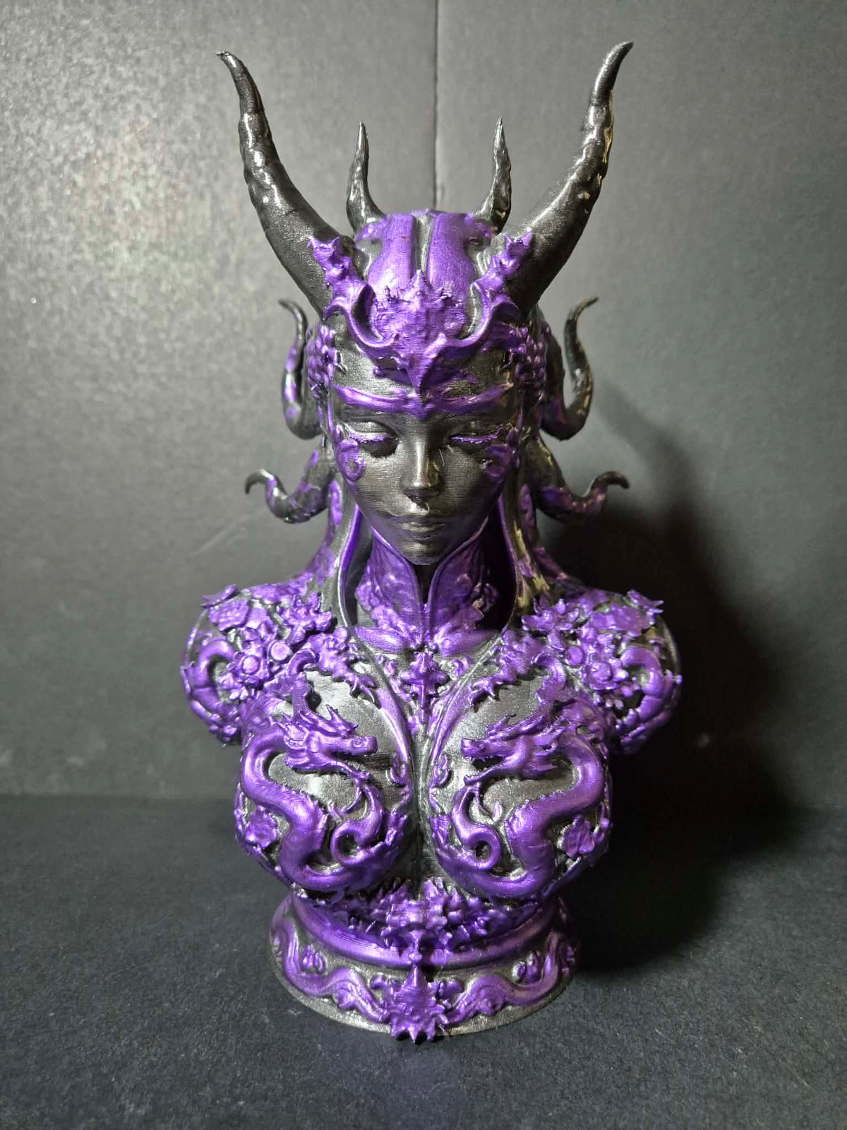 Nyxara – Dark Fantasy Bust Sculpture – 22cm