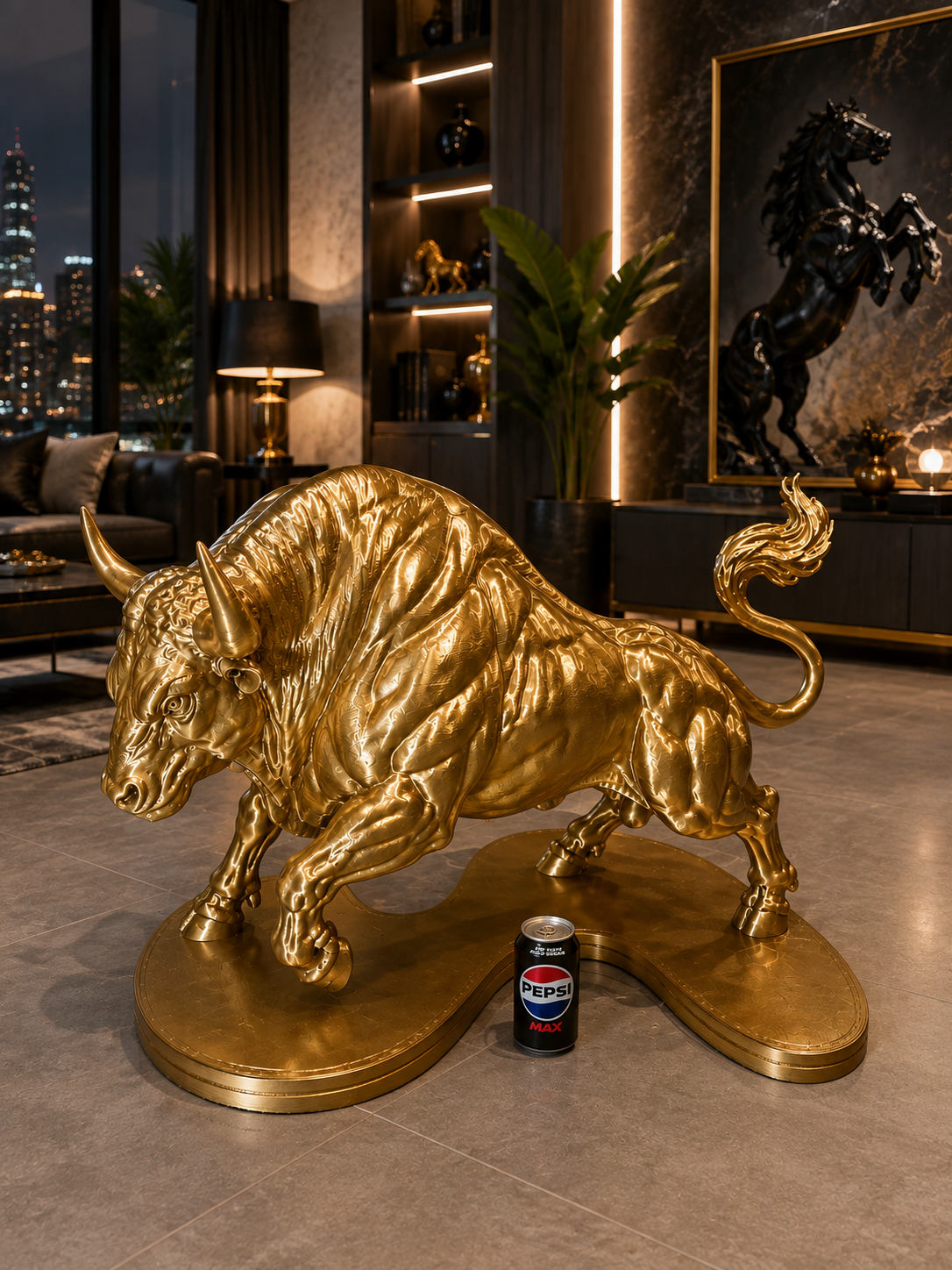 **Bullion – 80cm Statement Bull Sculpture | $1,200