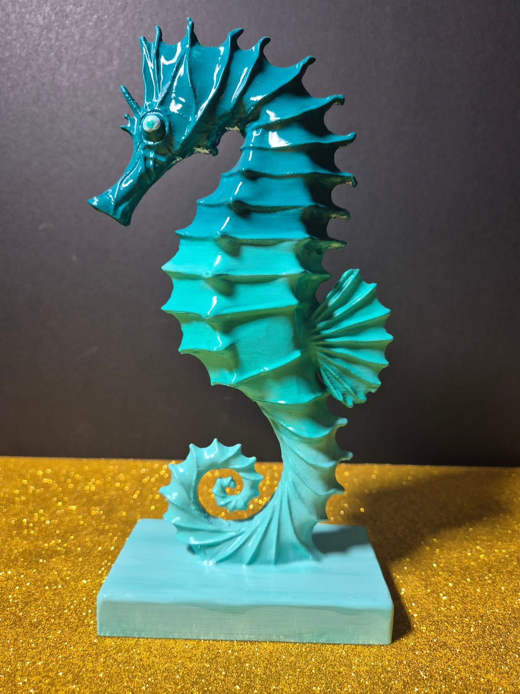 Ocean Jewel Seahorse Sculpture – 23cm