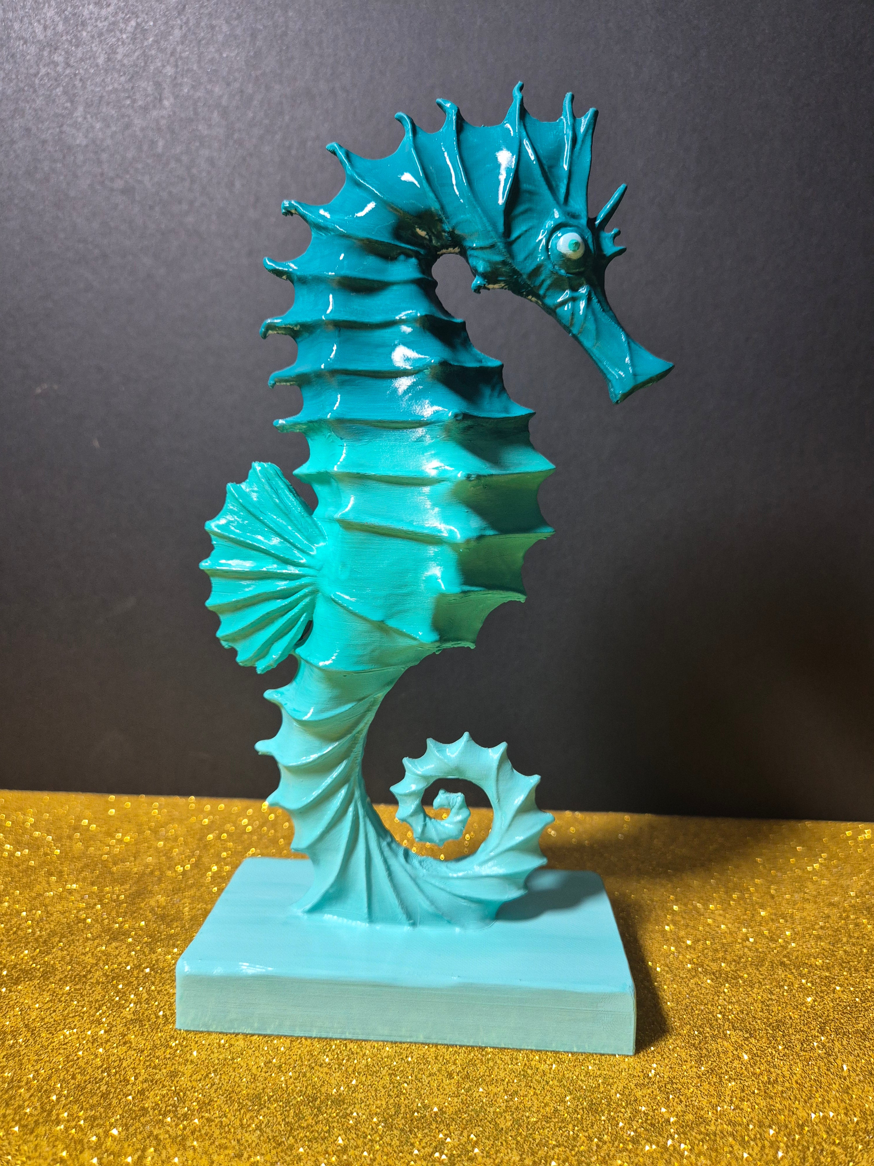 Ocean Jewel Seahorse Sculpture – 23cm