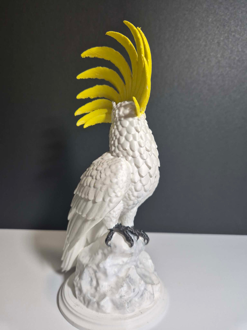 Sulphur-Crested Cockatoo Sculpture – 20cm