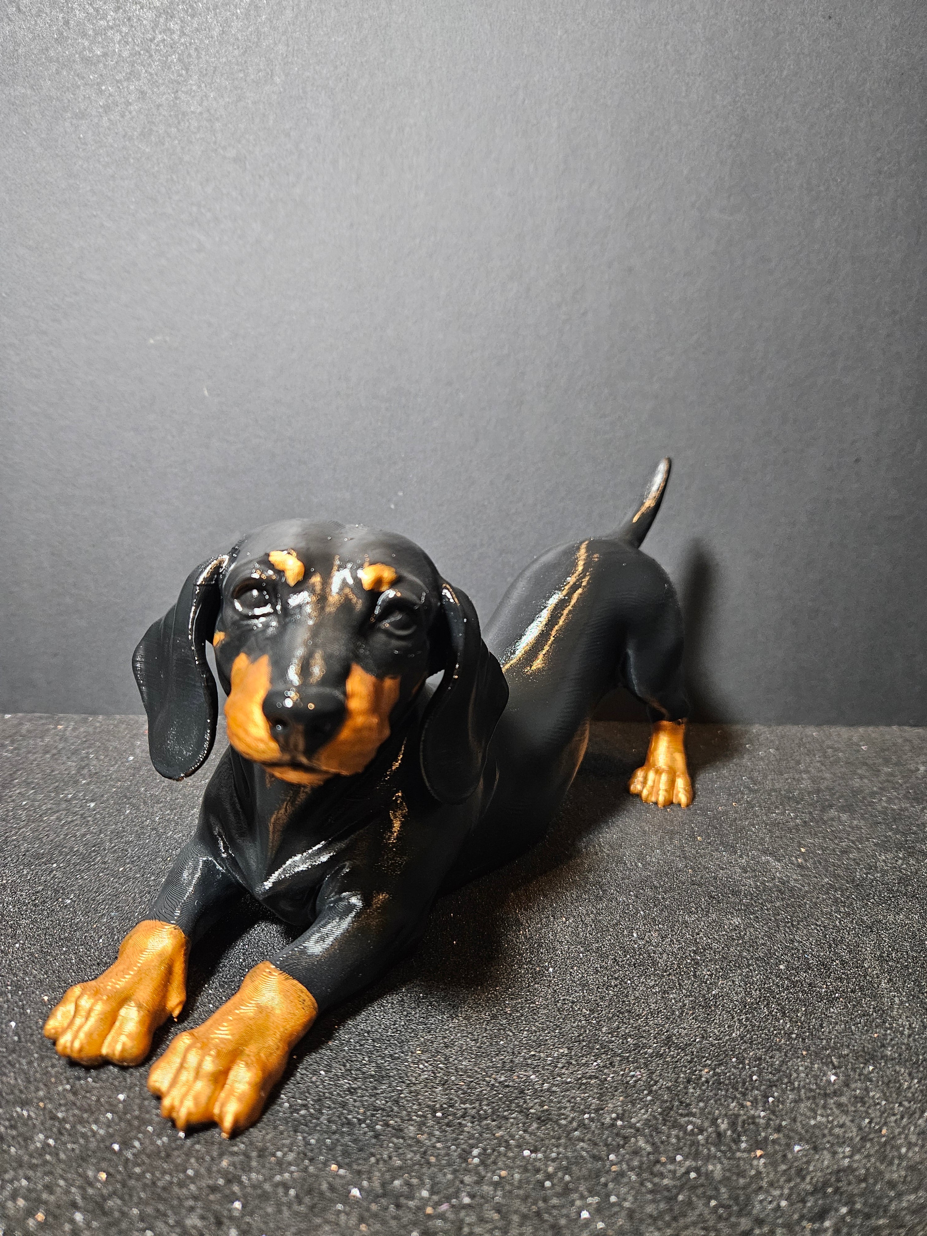 Stretching Dachshund Sculpture – 25cm
